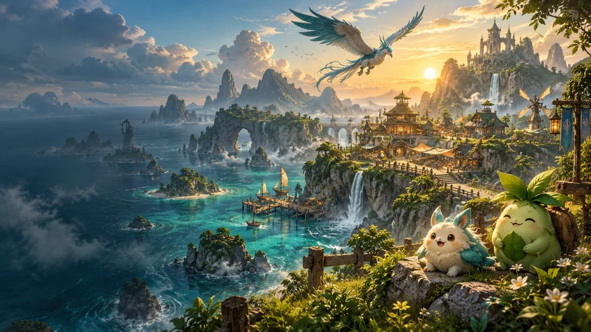 Palworld: epische Survival-Landschaft